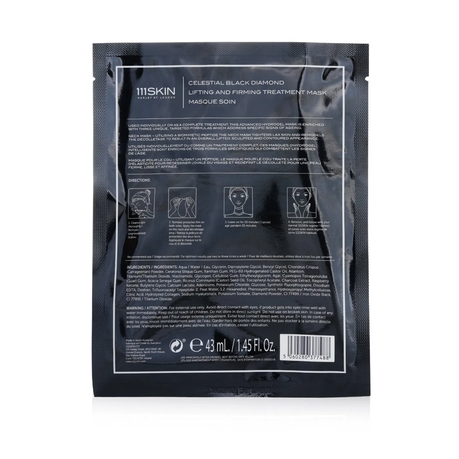 111Skin Celestial Black Diamond Lifting & Firming Treatment Mask (For Neck)  43ml/1.45oz