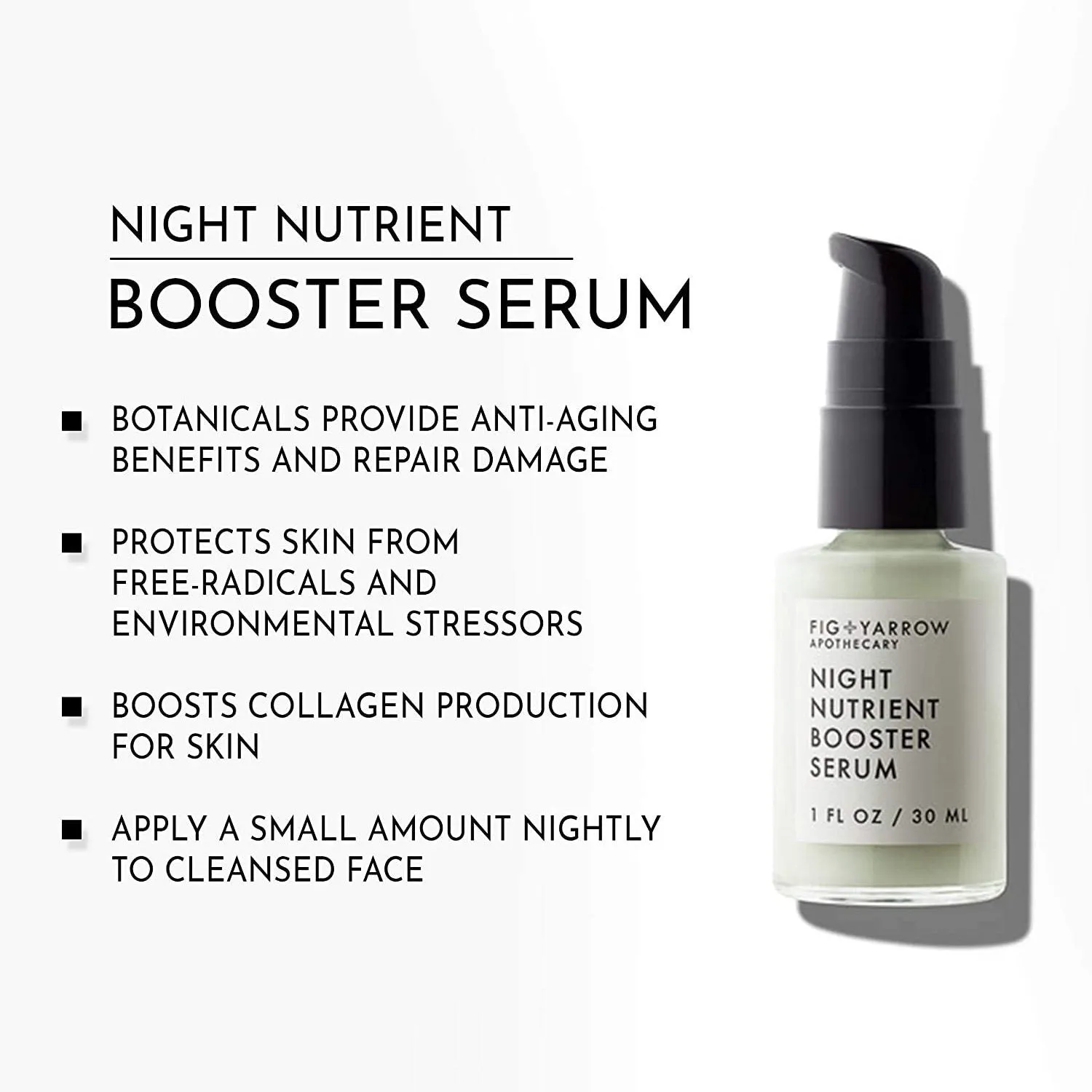 2-Pack: Fig Yarrow Night Nutrients Booster Serum 1 FL OZ