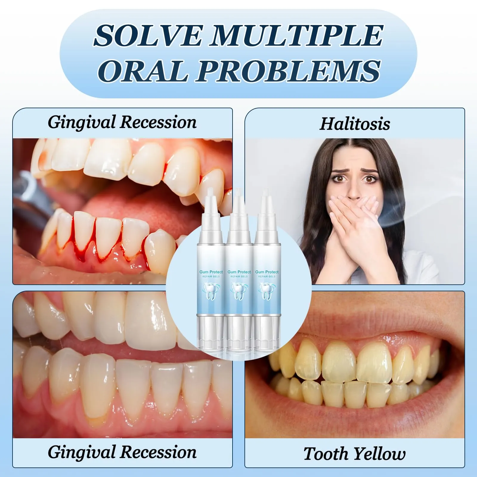 2024 Neslemy™ Gum Shield Therapy Gel, Neslemy Gum Gel, Dentizen Gum Therapy Gel,Gum Instant Treatment Gel,Tooth Whitening Pen Deep Cleaning Stains and Tartar Oral Care(3Pcs)