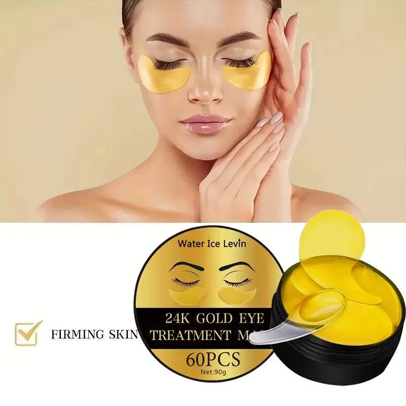 24K Gold Collagen Eye Mask anti Dark Circles Eyes Bags Moisturizing Anti-Wrinkles Eye Patches Eyes Skin Care Products