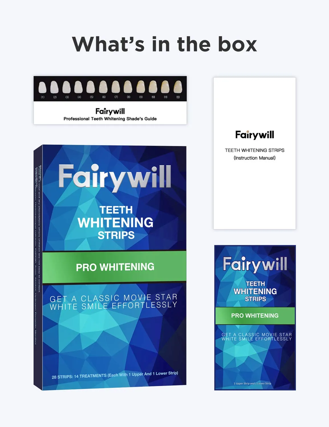 341 Teeth Whitening Strips Professional Kit 14 Pcs