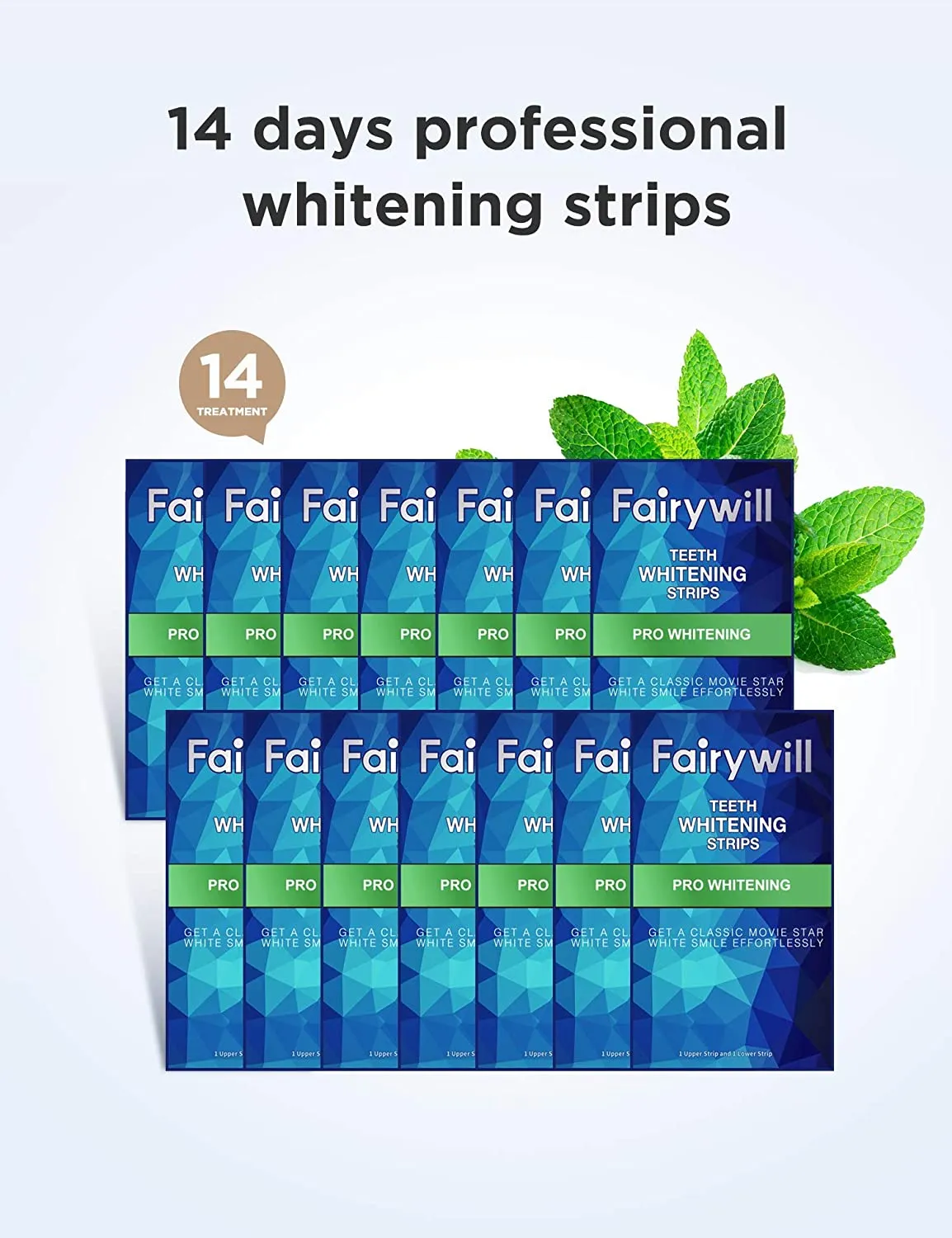 341 Teeth Whitening Strips Professional Kit 14 Pcs