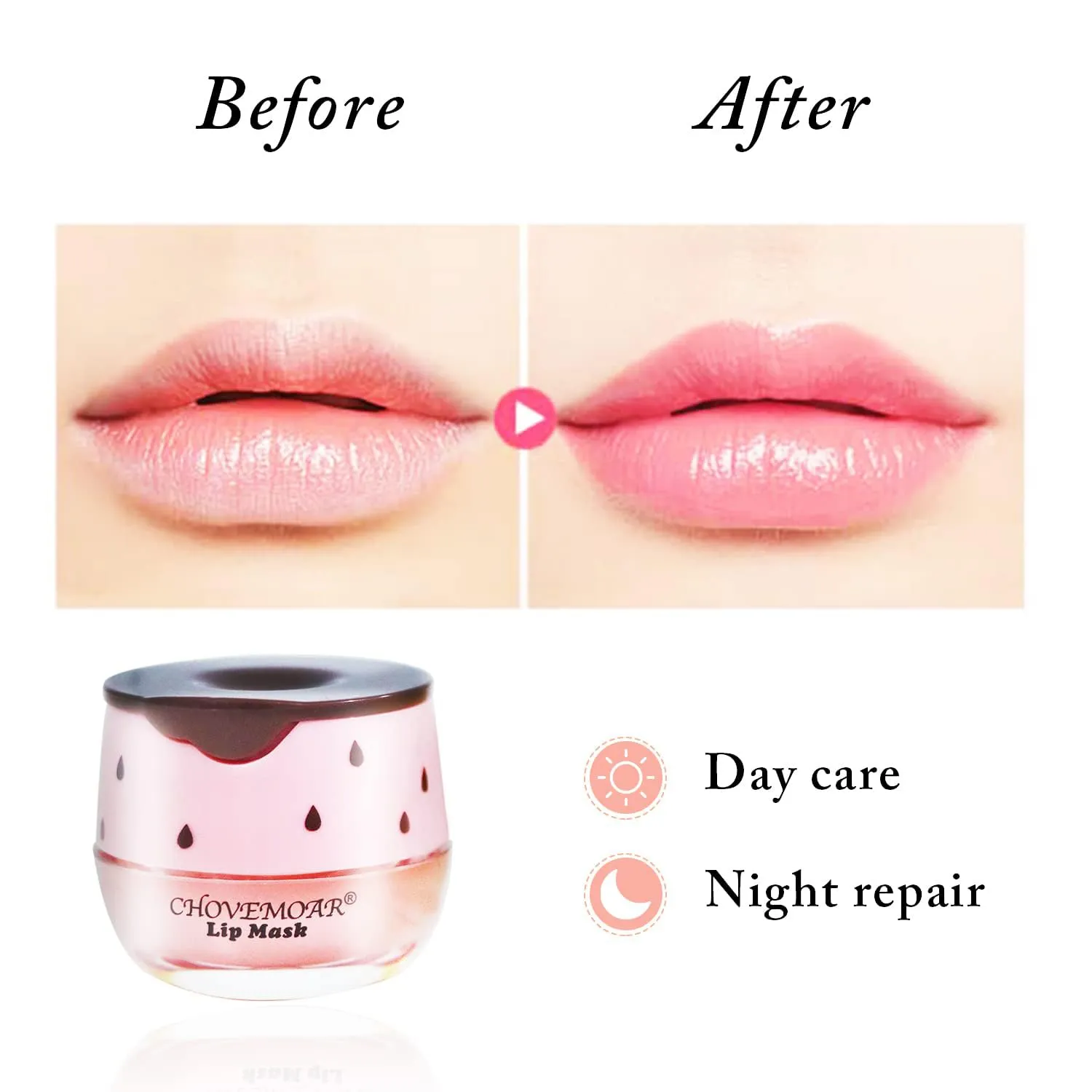 4PCS Bee Lip Balm Honey Lip Balm,Exfoliating Honey Pot Lip Balm Sleeping Lip Mask with Brush, Hydrating & Prevention Dry and Cracked, Lip Scrubs Exfoliator & Moisturizer