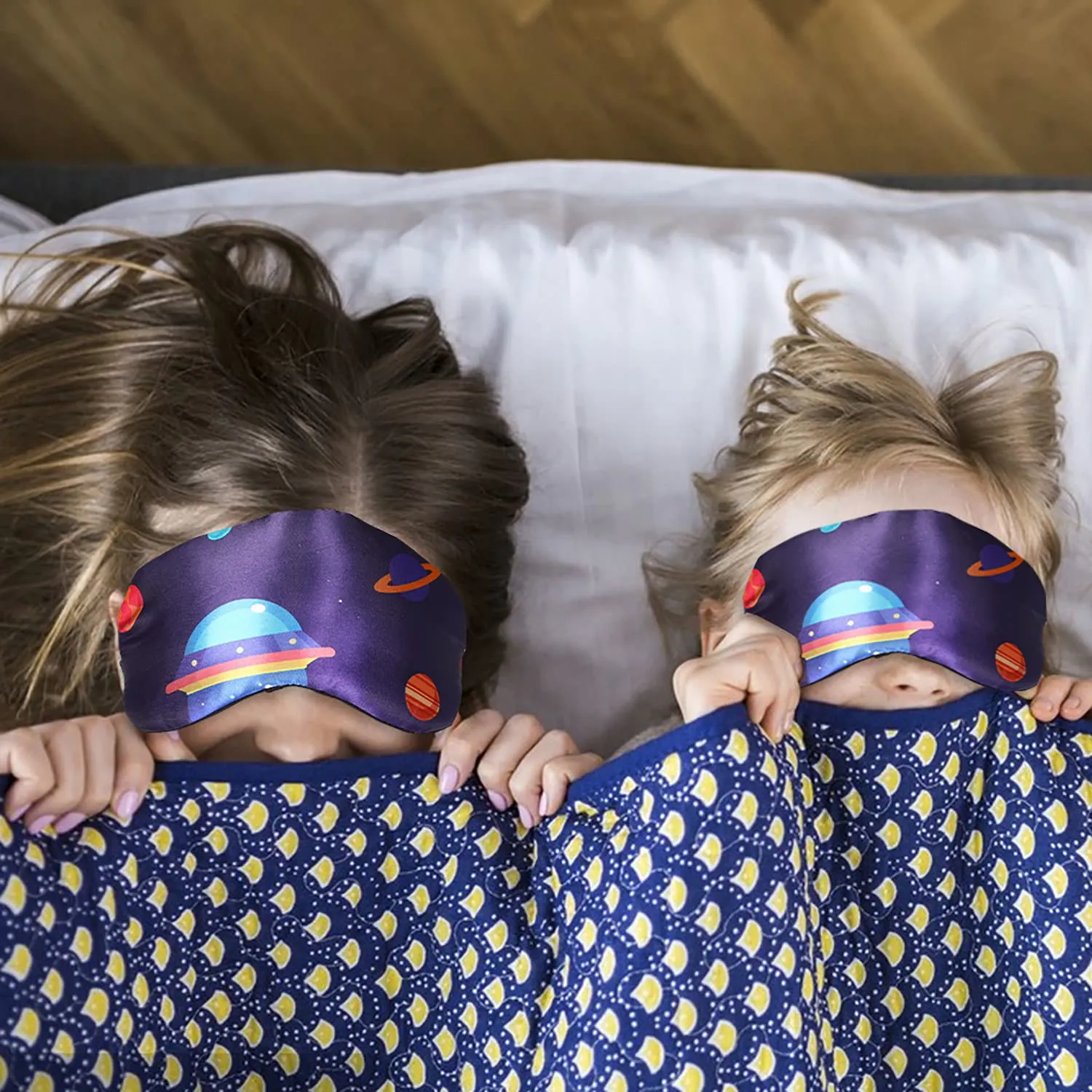 5 Pcs Sleeping Mask for Kids,Silk Eye Mask for Sleeping Blindfold for Sleeping Elastic Headband Sleeping Mask Kids Cartoon Pattern Print Eye Covers Travel Work Naps Blocks Light