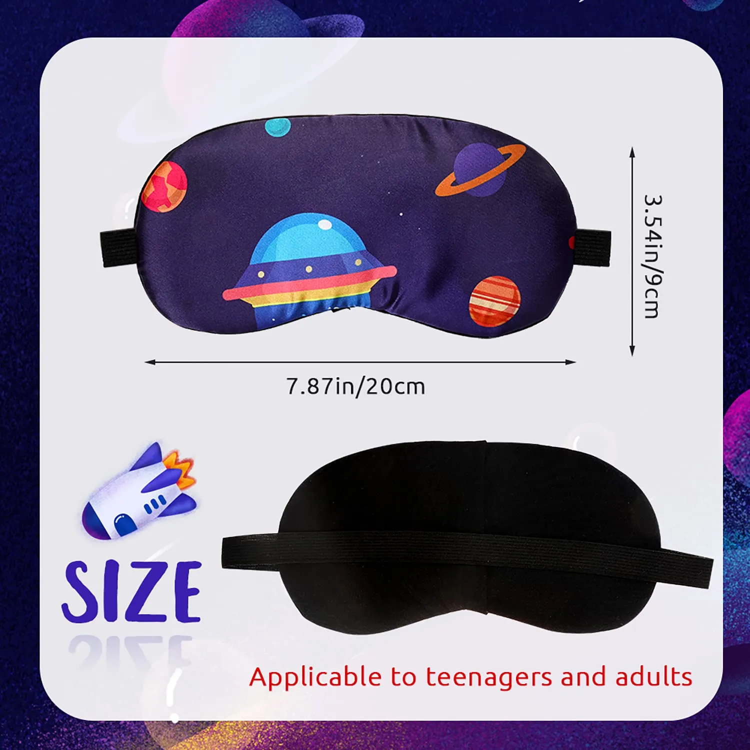 5 Pcs Sleeping Mask for Kids,Silk Eye Mask for Sleeping Blindfold for Sleeping Elastic Headband Sleeping Mask Kids Cartoon Pattern Print Eye Covers Travel Work Naps Blocks Light