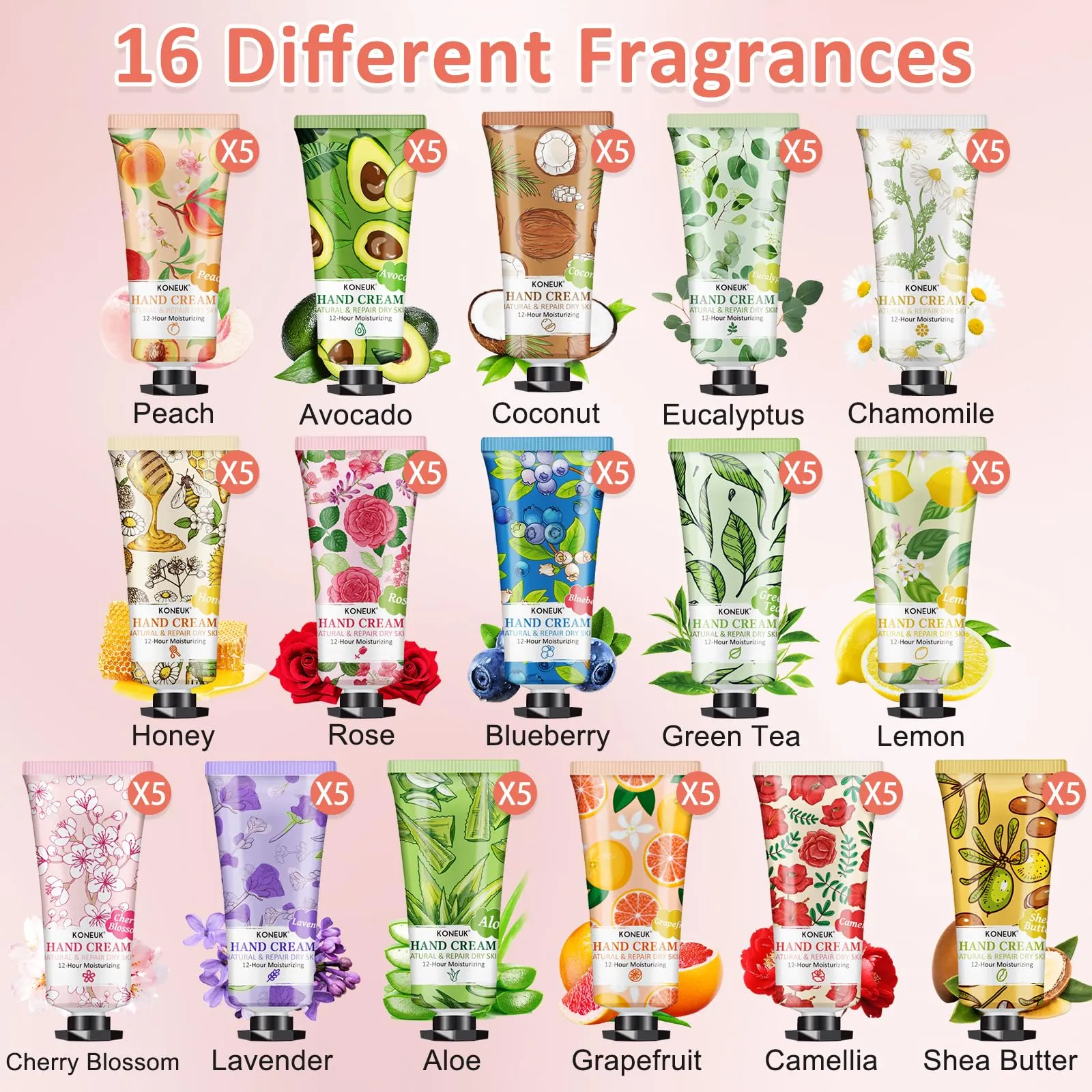 80 Pack Hand Cream Christmas Stocking Stuffers Gifts Set For Women, Bulk Hand Lotion Travel Size for Dry Cracked Hands, Mini Hand Cream for Teacher Gifts, Bridal Shower Favors and Thank You Gifts
