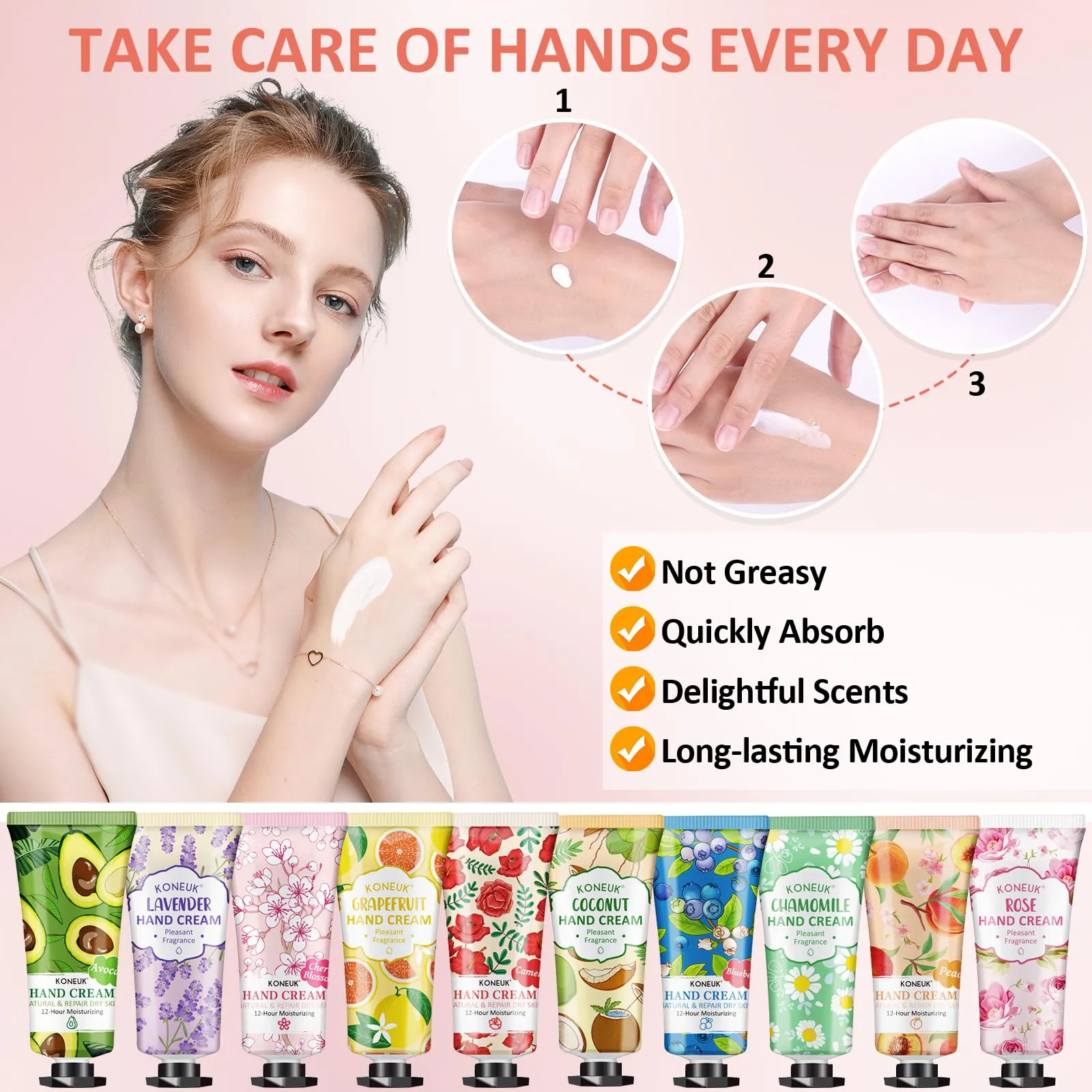 80 Pack Hand Cream Christmas Stocking Stuffers Gifts Set For Women, Bulk Hand Lotion Travel Size for Dry Cracked Hands, Mini Hand Cream for Teacher Gifts, Bridal Shower Favors and Thank You Gifts