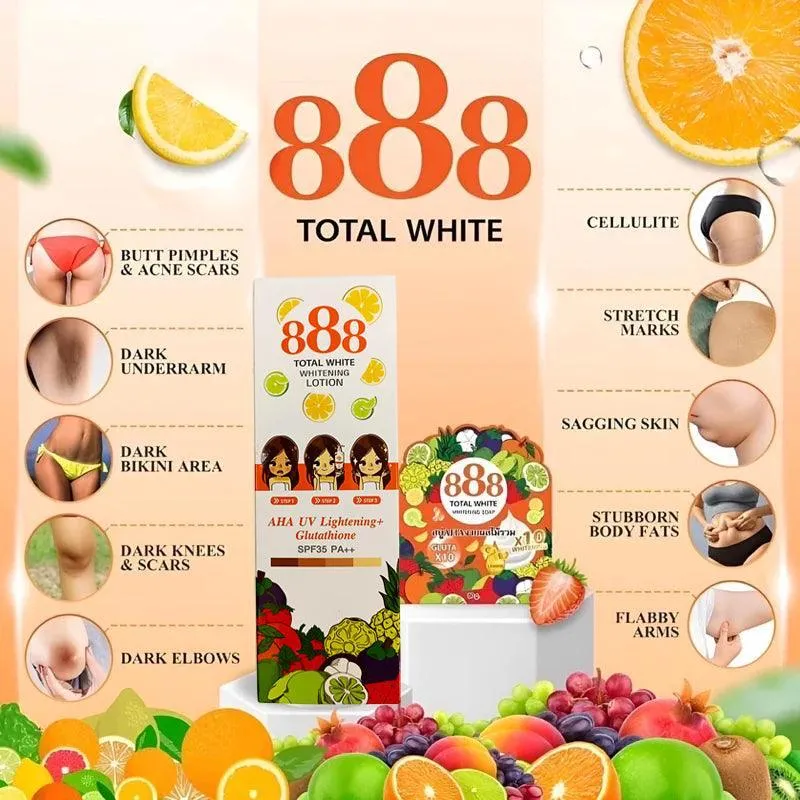 888 Total White Whitening Lotion SPF35 - 250ml