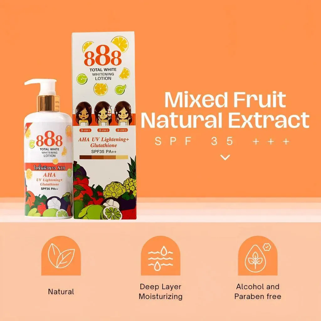 888 Total White Whitening Lotion SPF35 - 250ml