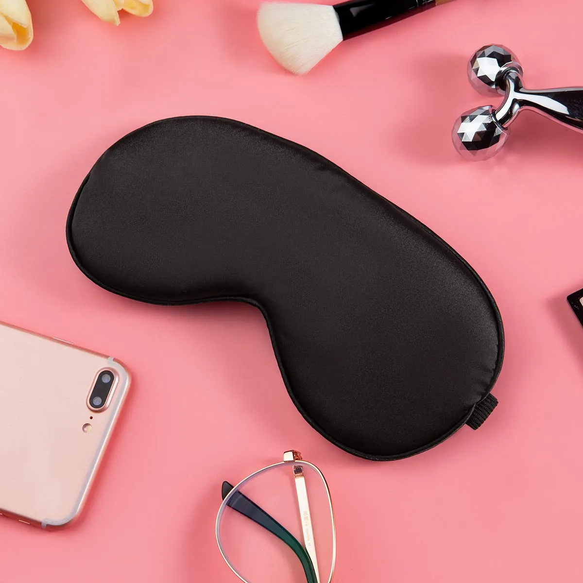 aeekwro Sleep Mask Eye Mask for Sleeping Eye Sleeping Mask for Women Men for Airplane Travel Adjustable Strap