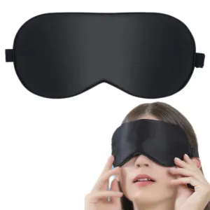 aeekwro Sleep Mask Eye Mask for Sleeping Eye Sleeping Mask for Women Men for Airplane Travel Adjustable Strap