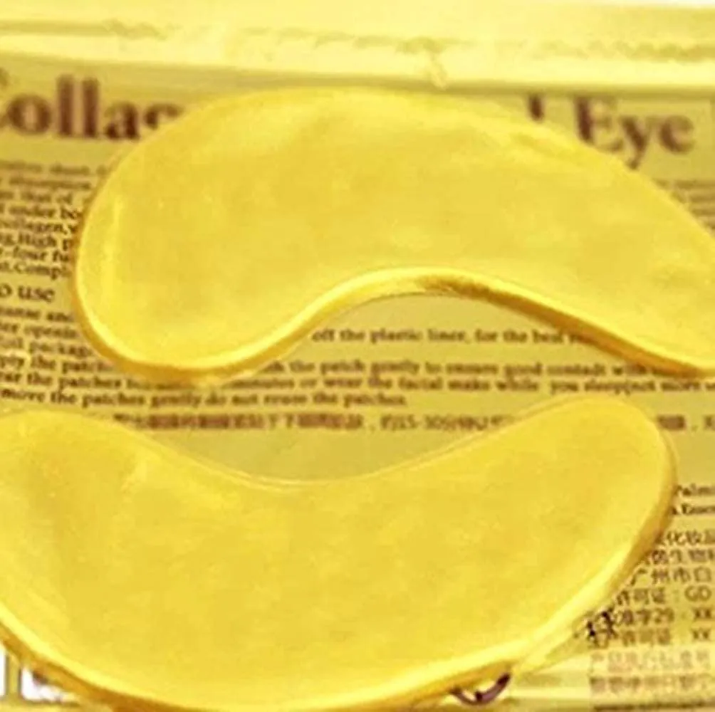 AICHUN BEAUTY 10/20/30/40/100 Pairs Crystal 24K Gold Powder Gel Collagen Eye Mask Sheet Patch, Anti Ageing, Remove Bags, Dark Circles & Puffiness, Skincare, Anti Wrinkle, Moisturising (20)