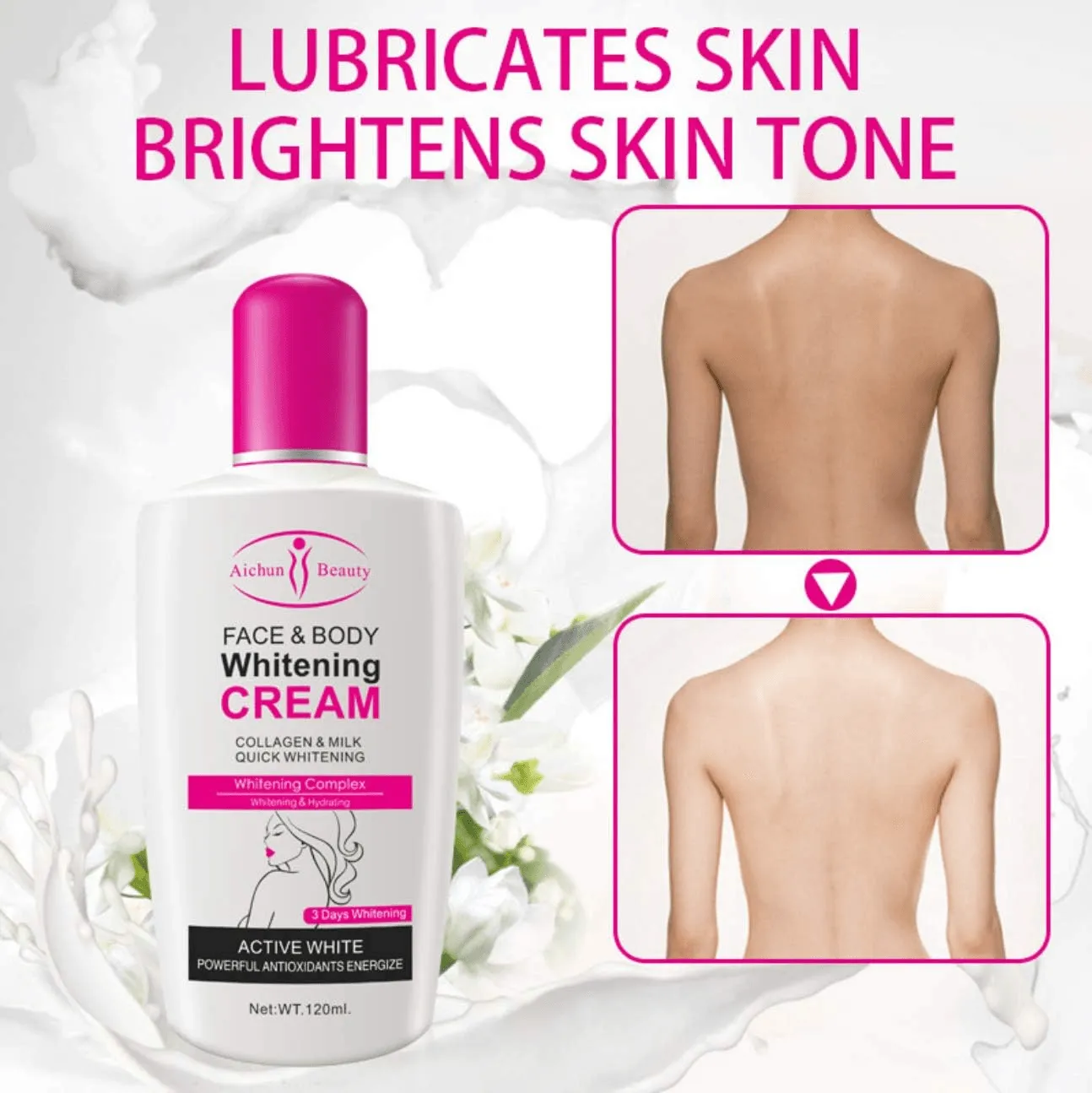Aichun Beauty Face & Body Whitening Cream - 120ml
