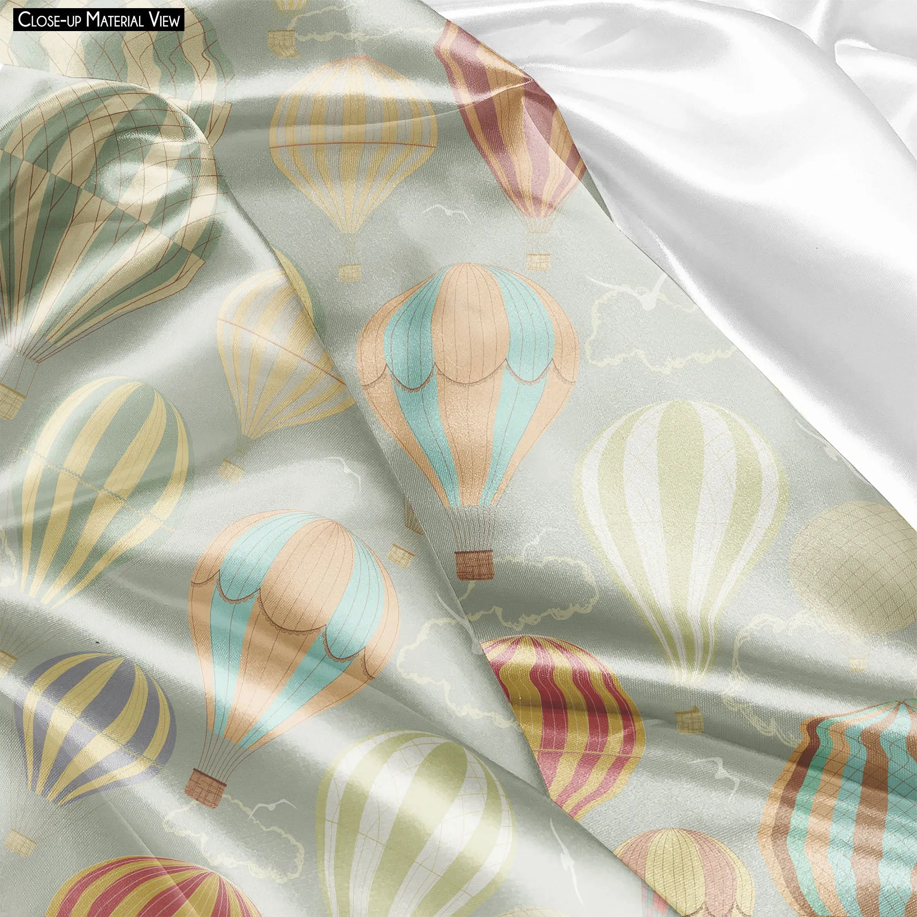 Air Balloons Sleeping Eye Pad Blackout Eye Cover | Soft Anti-Allergic Eco-Friendly Natural Mulberry Silk Fabric