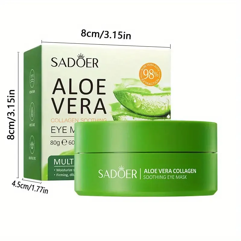 Aloe & Collagen Crystal Eye Mask - Hypoallergenic, Firming Moisturizing Care for All Skin Types