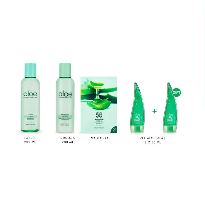 Aloe Moisture Soothing Set zestaw kosmetyków do cery wymagającej intensywnego nawilżenia