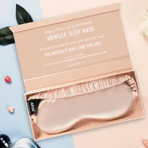 ARIN Pure Silk Sleep Mask - Cream