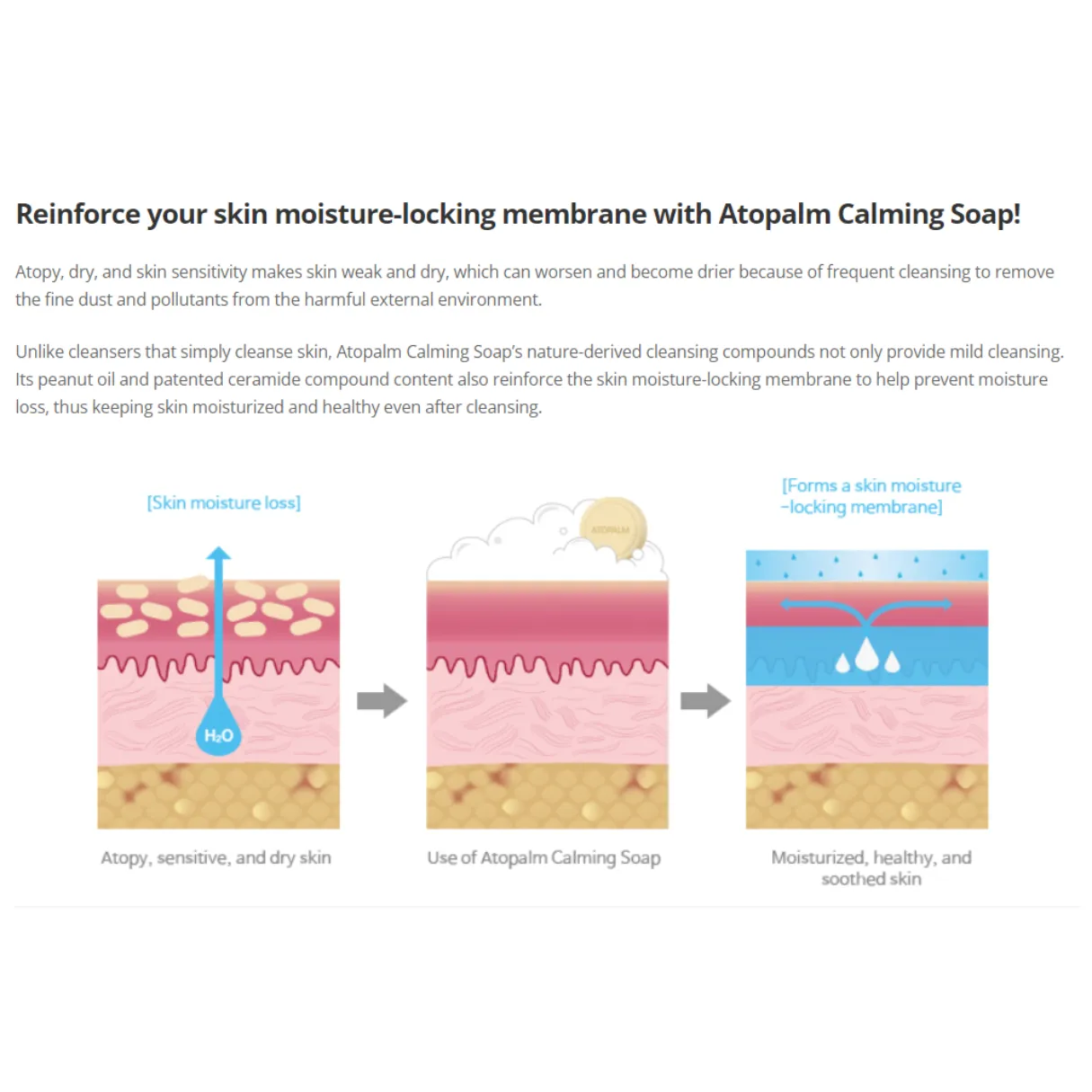 [ATOPALM] Mild Calming Soap