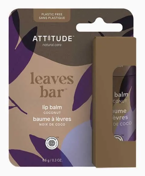 Attitude Plastic-Free Coconut Lip Balm Enriched With Olive Oil 8.5g
