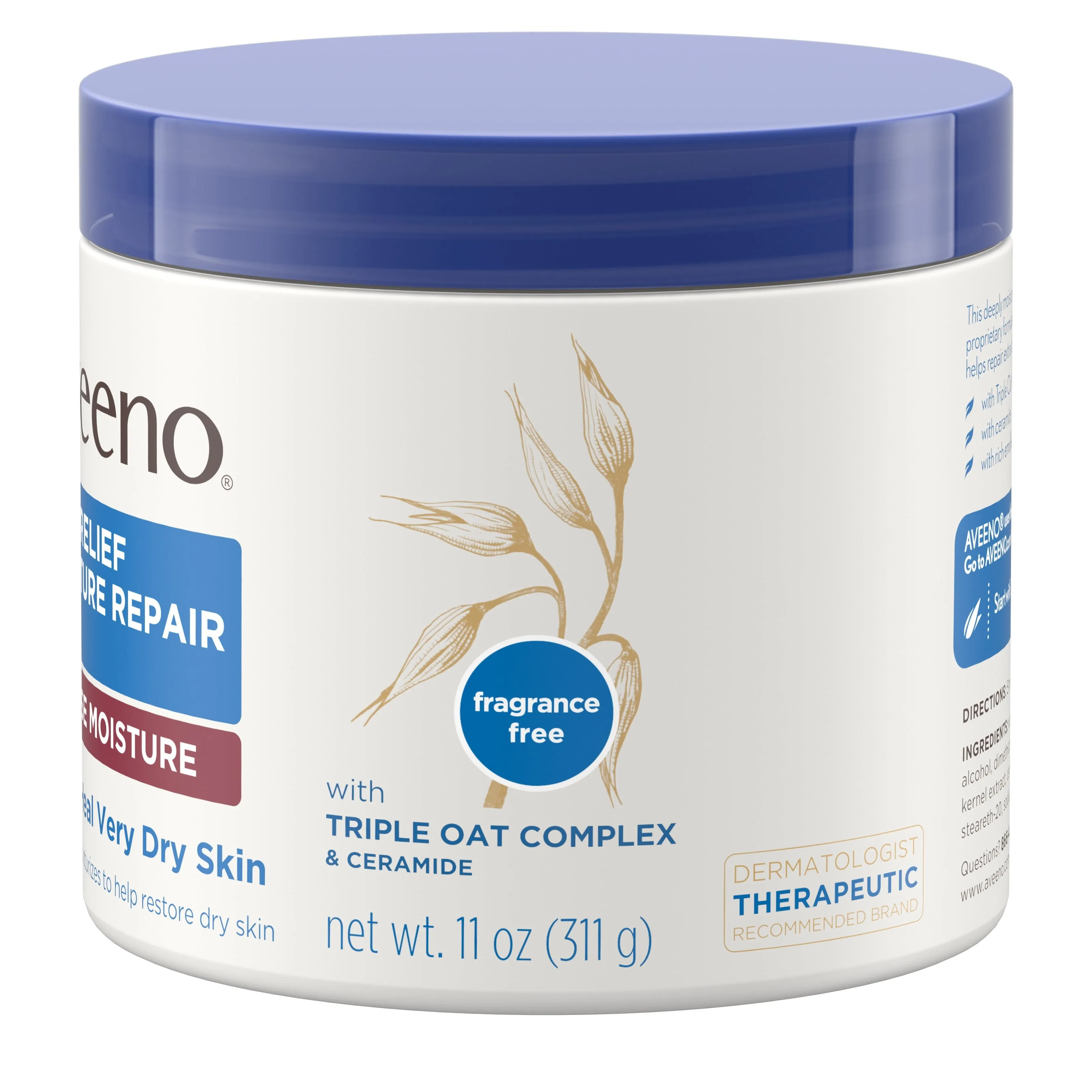 Aveeno Skin Relief Intense Moisturizing Cream, Extra-Dry Skin, 11 oz