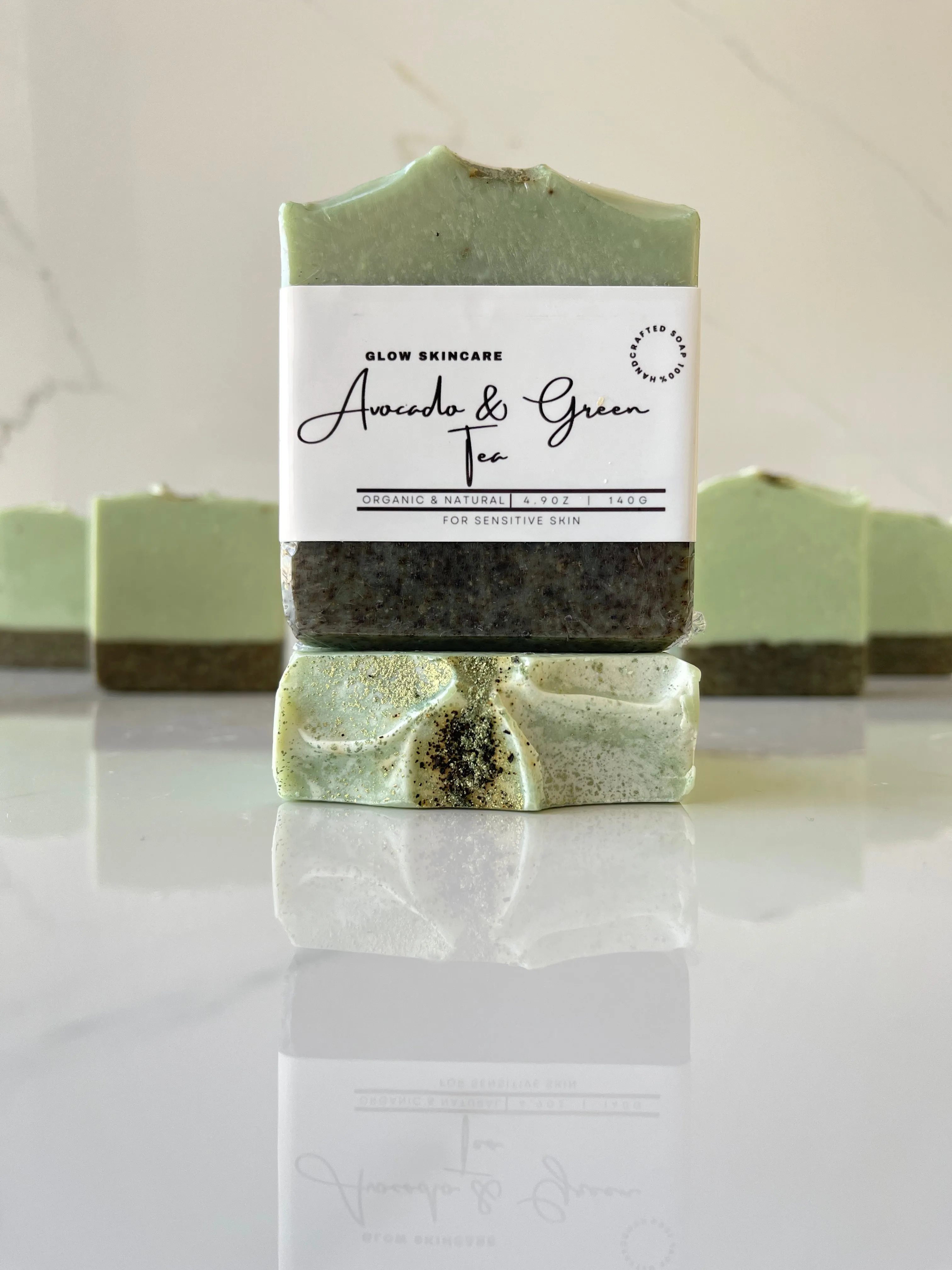 AVOCADO & GREEN TEA HANDMADE NATURAL SOAP BAR