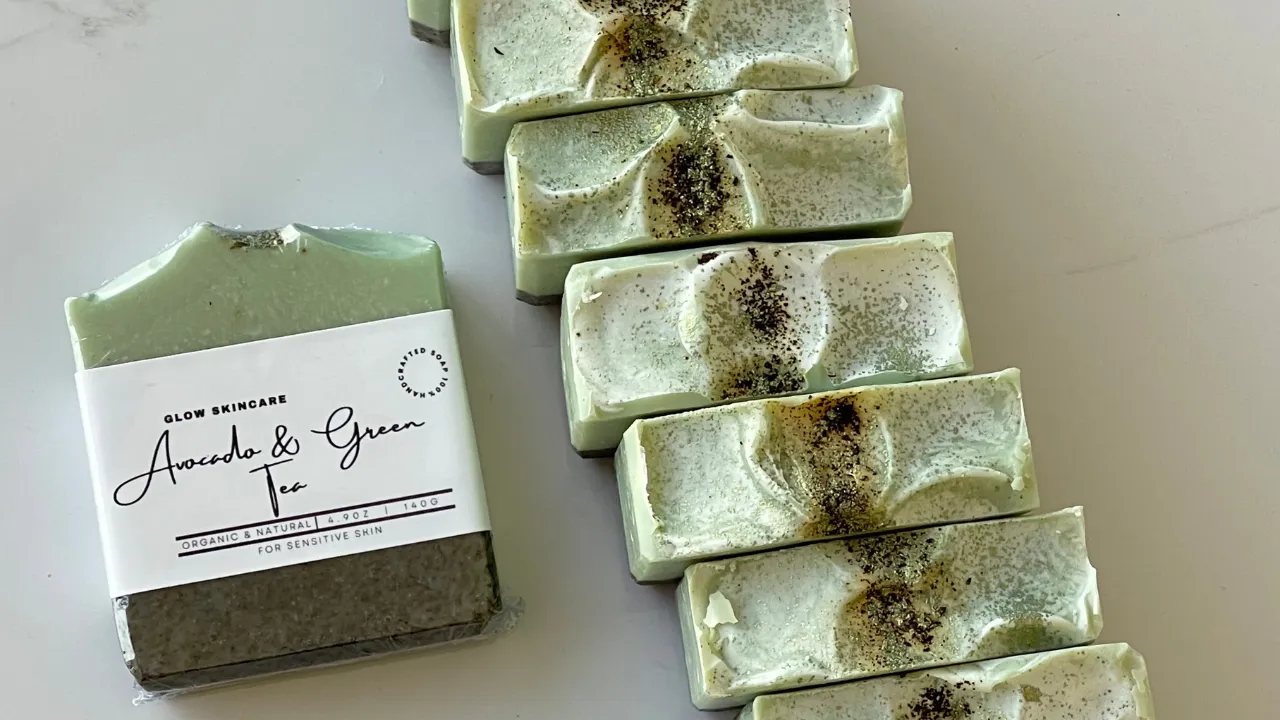 AVOCADO & GREEN TEA HANDMADE NATURAL SOAP BAR