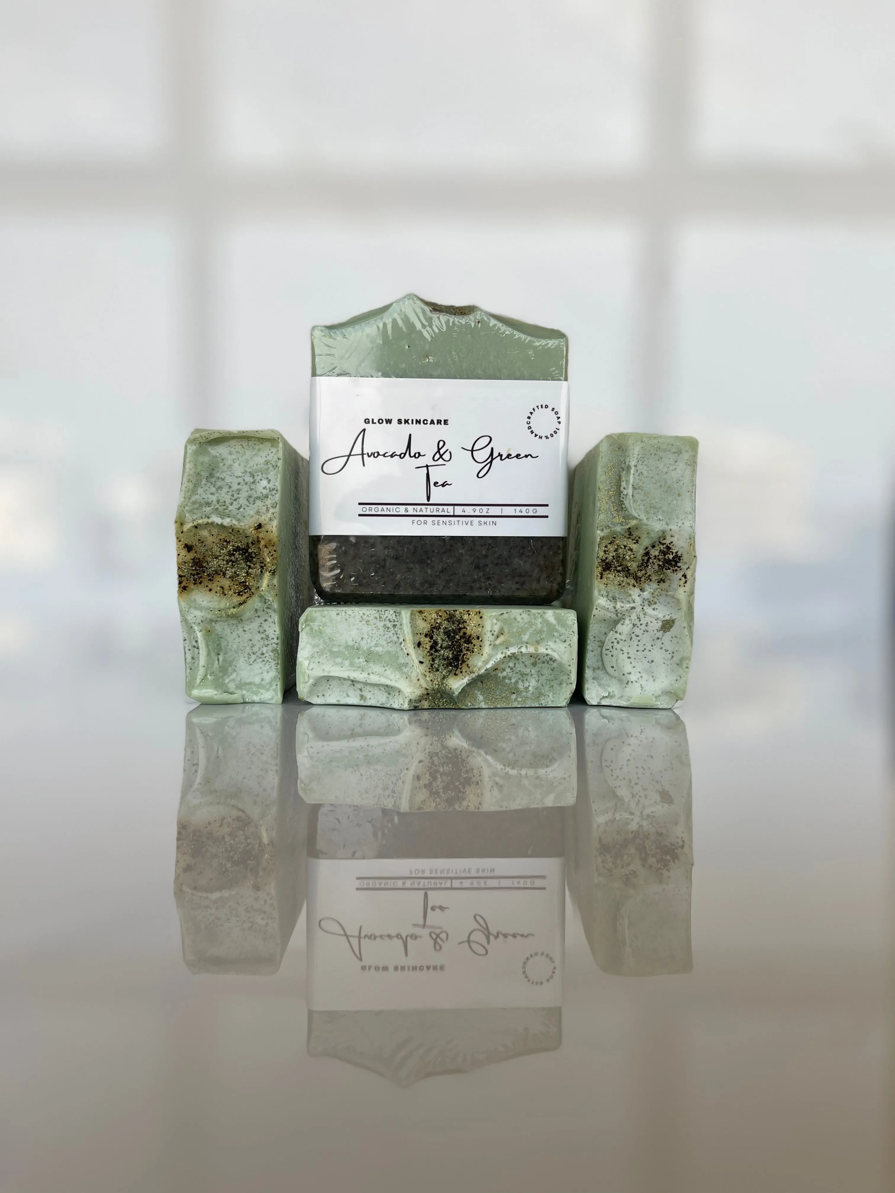 AVOCADO & GREEN TEA HANDMADE NATURAL SOAP BAR