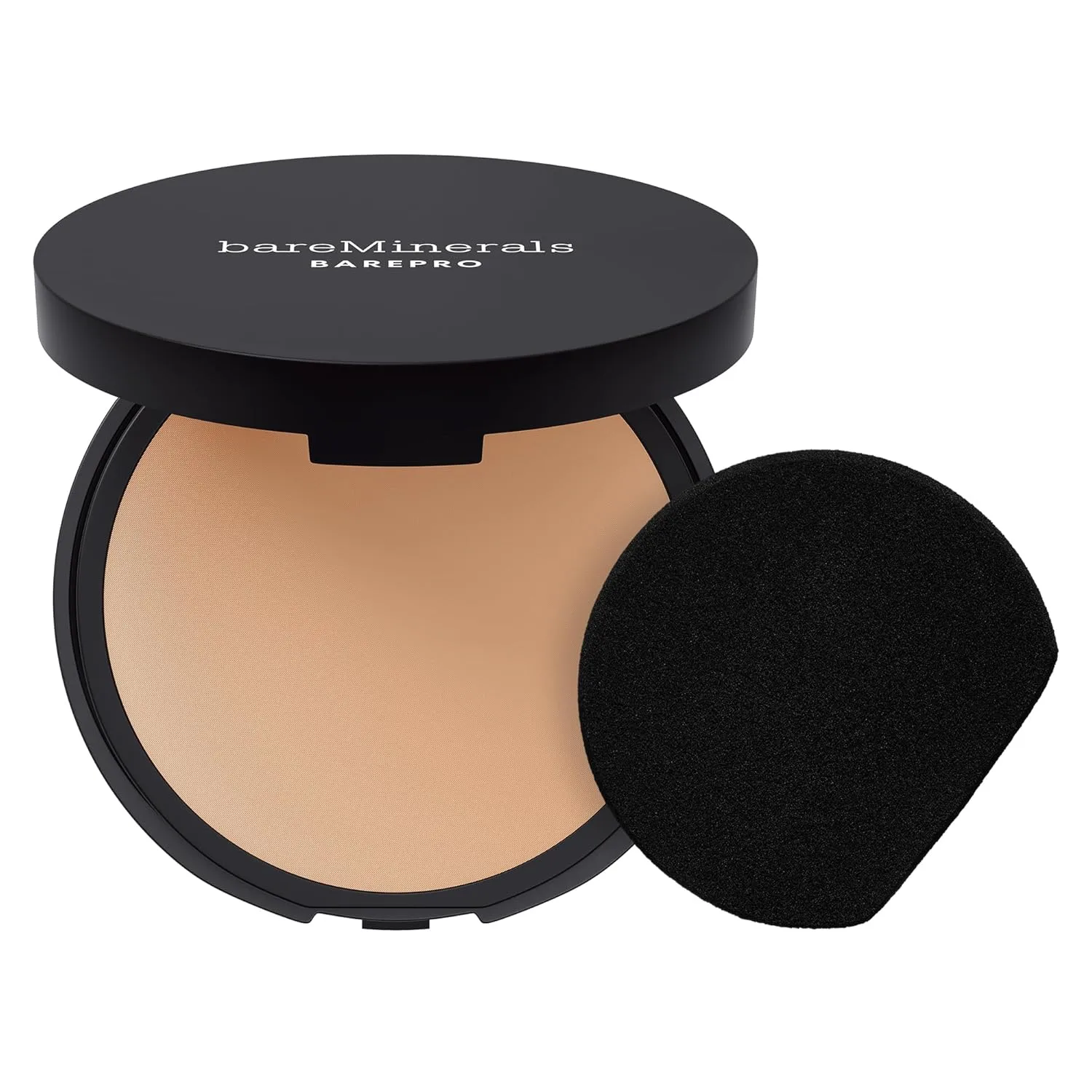 bareMinerals Barepro Skin-Perfecting Powder Foundation, Matte Pressed Powder Foundation Full Coverage with Plant-Based Squalene, Oil Control, Vegan