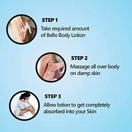 Bello Body Moisturizing Herbal Lotion 200 ML pack of 2 - For Complete Body Moisture