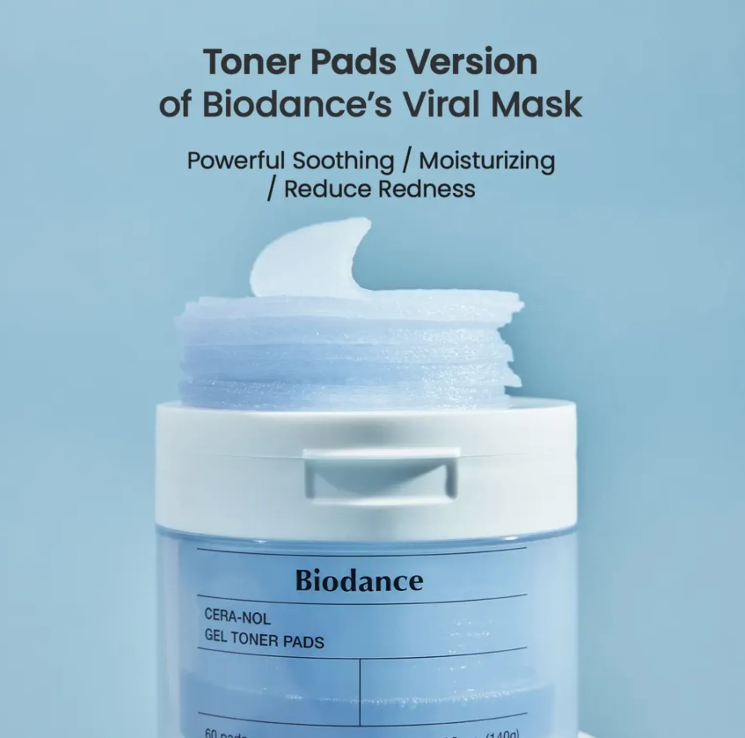 Biodance Hydro Cera-Nol Gel Toner Pads (60Pads)