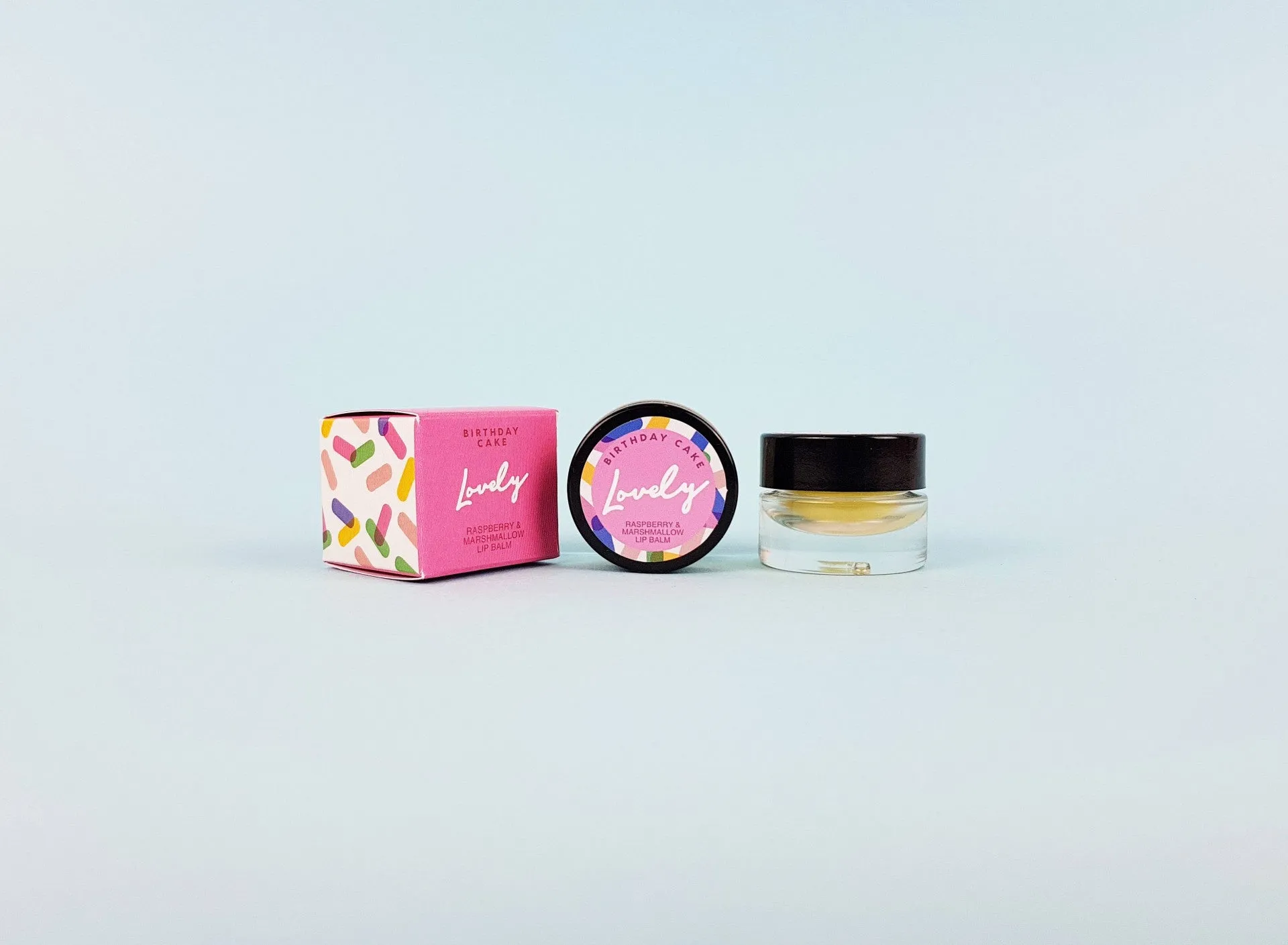 Birthday Cake Raspberry Marshamallow Lip Balm
