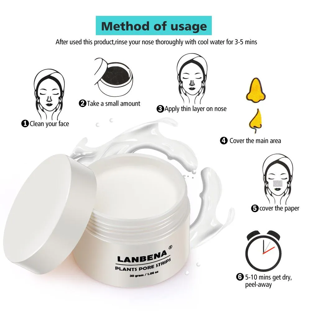 Blackhead Remover Nose Mud Mask Pore Strip Peeling Acne Treatment