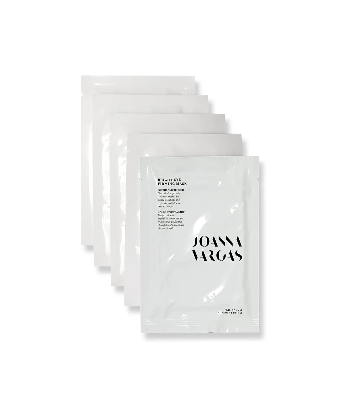 Bright Eye Firming Mask - Depuffing and Brightening Under Eye Patches for Youthful Skin - 5 Pairs, 0.75 OZ / 22 G - Joanna Vargas