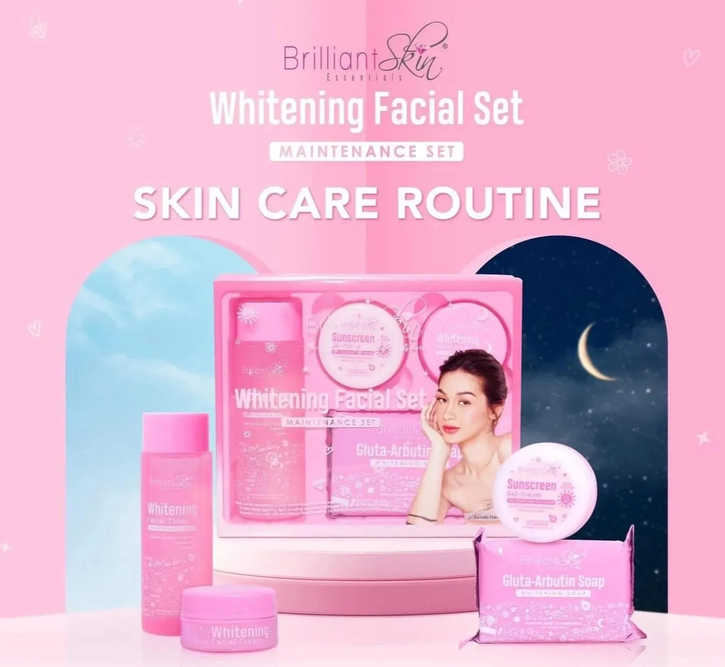 Brilliant Skin Whitening Facial Maintenance Set - BRILLS01