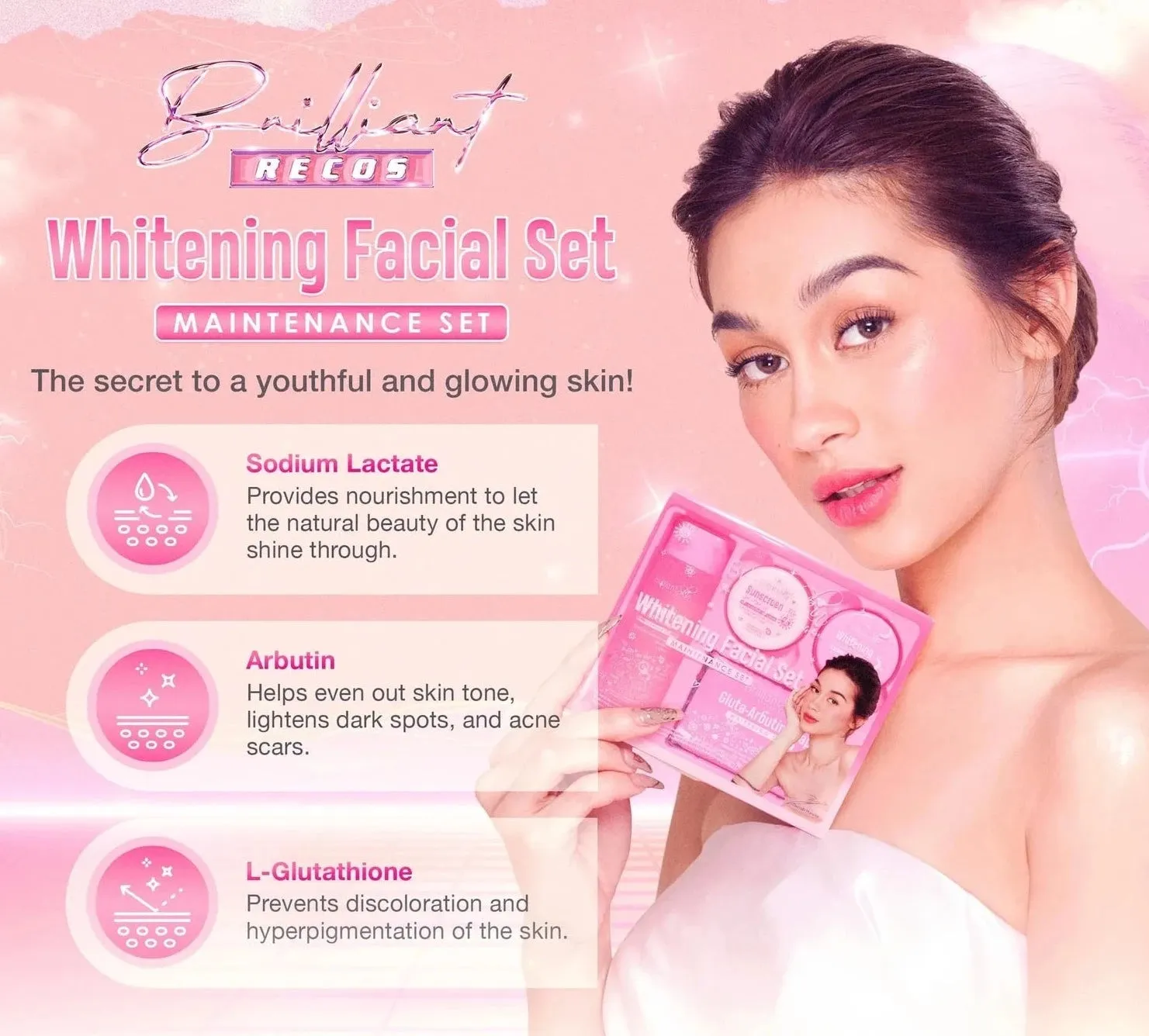 Brilliant Skin Whitening Facial Maintenance Set - BRILLS01