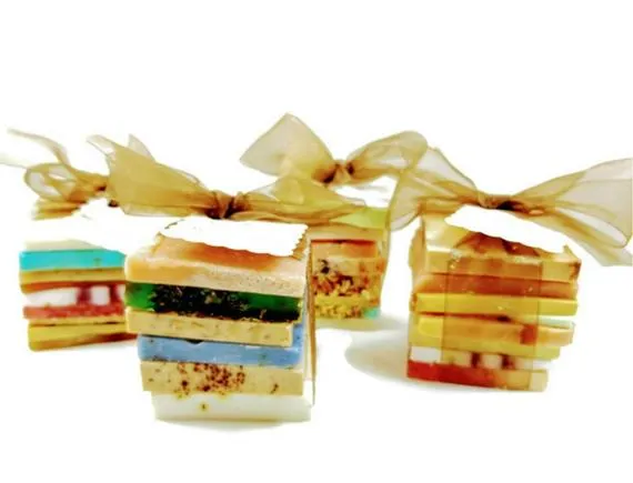 Bundle of 6 to 8 assorted soap loaf ends