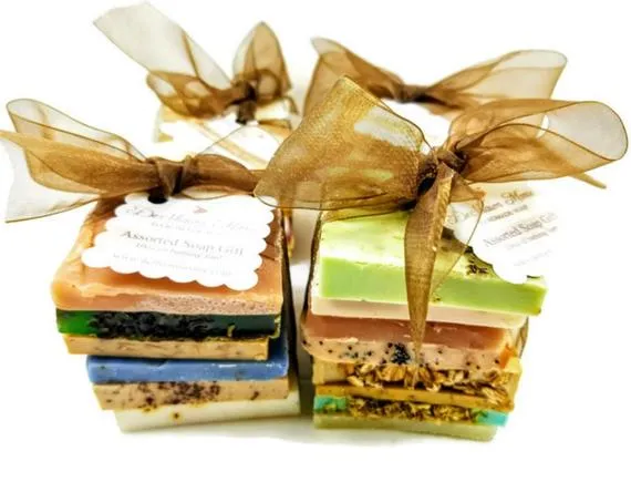 Bundle of 6 to 8 assorted soap loaf ends
