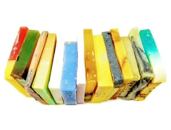 Bundle of 6 to 8 assorted soap loaf ends