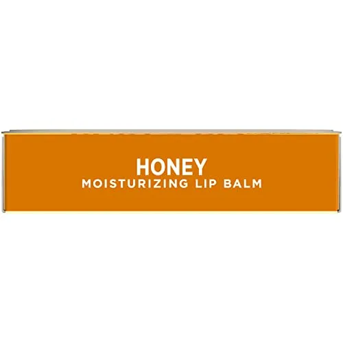 Burt's Bees Lip Balm - Honey, Lip Moisturizer With Responsibly Sourced Beeswax, Tint-Free, Natural Origin Conditioning Lip Treatment, 4 Tubes, 0.15 oz.