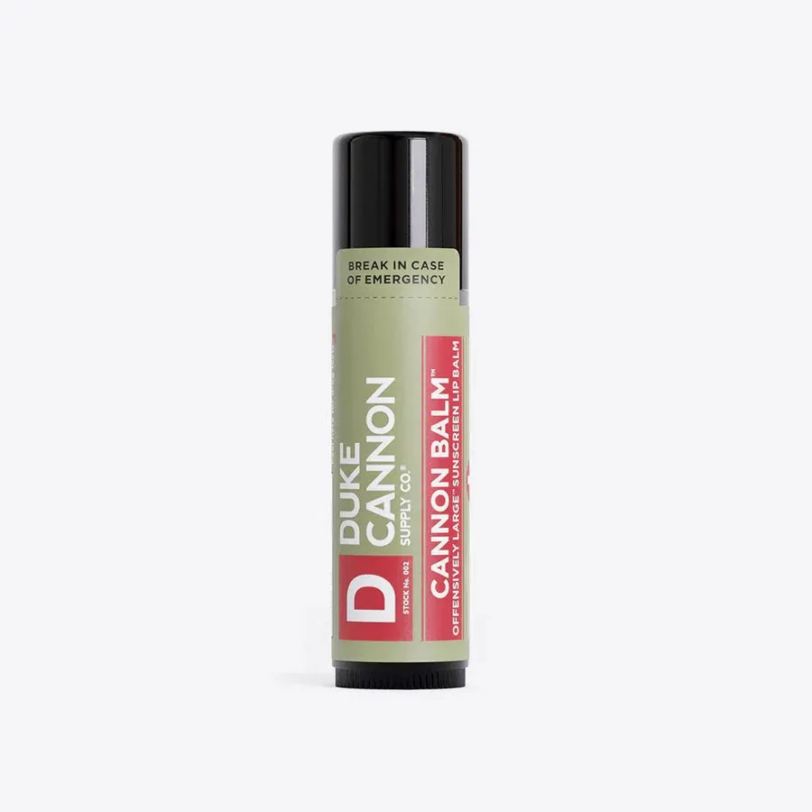 Cannon Balm Tactical Lip Balm Lip Protectant SPF 15 - Large Size, Natural Ingredients, Mint Taste - 0.56 oz