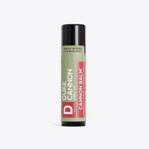 Cannon Balm Tactical Lip Balm Lip Protectant SPF 15 - Large Size, Natural Ingredients, Mint Taste - 0.56 oz