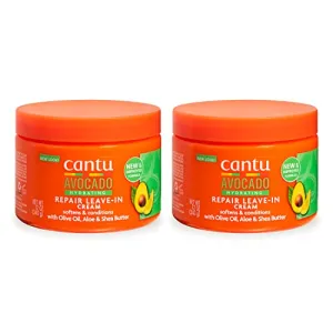 Cantu Avocado Hydrating Leave-In Conditioning Cream, 12 oz (Pack of 2)