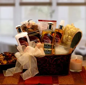 Caramel &amp; Creame Bliss Spa Gift Basket