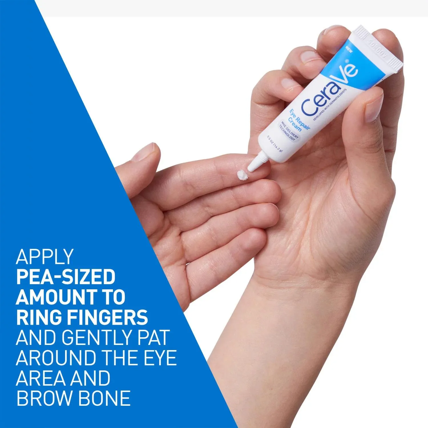 CeraVe Eye Repair Cream for Dark Circles and Puffiness, .5 oz., 2 pk.