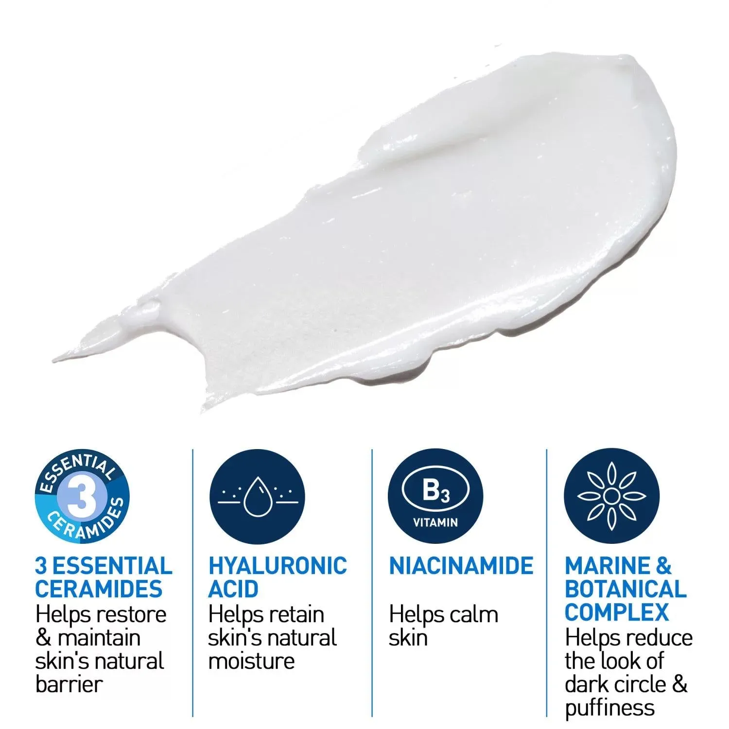 CeraVe Eye Repair Cream for Dark Circles and Puffiness, .5 oz., 2 pk.