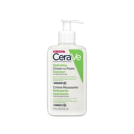 CeraVe Hydrating Cream-to-Foam Cleanser 236ml