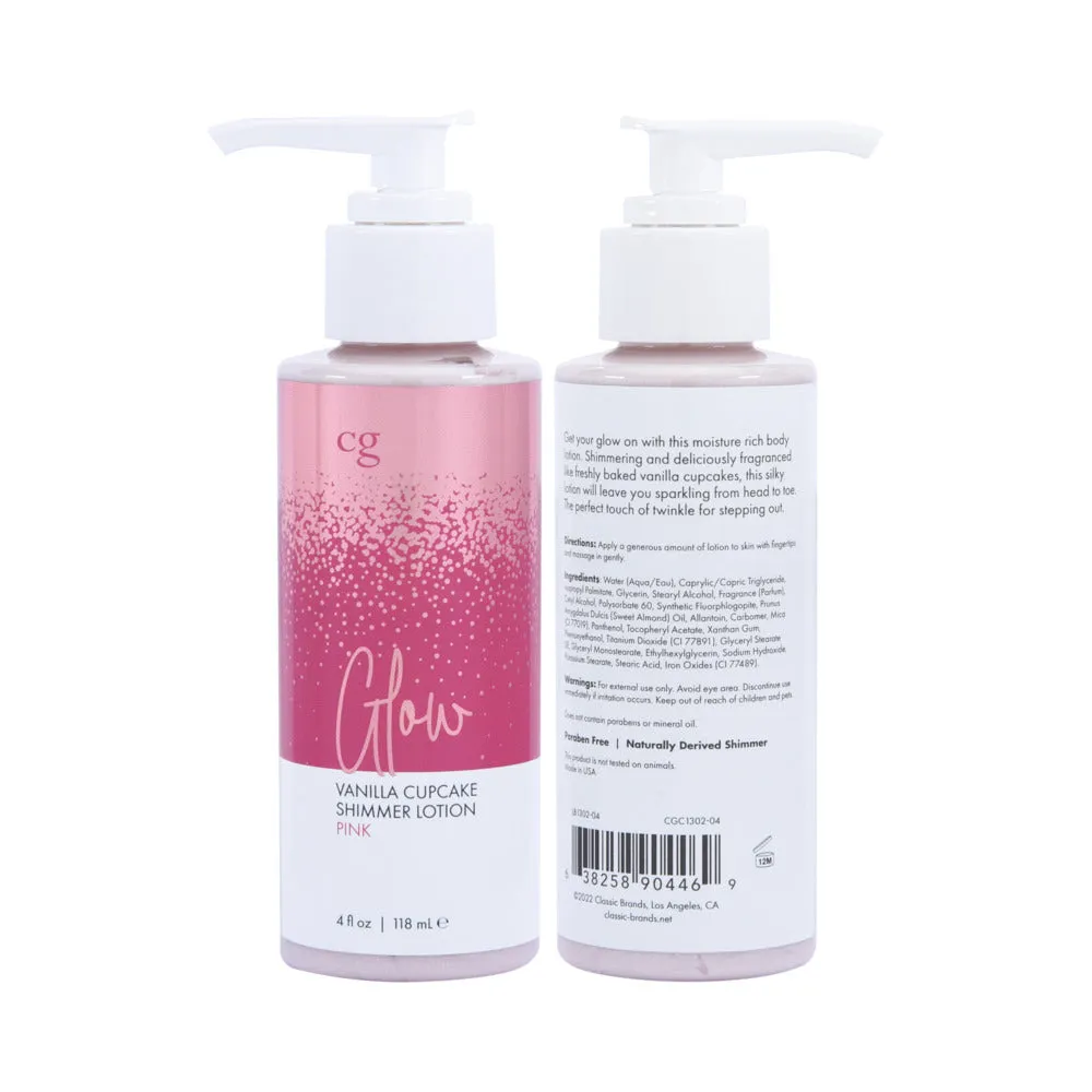 CGC Glow Pink Cupcake Shimmer Body Lotion - 4 oz Pink