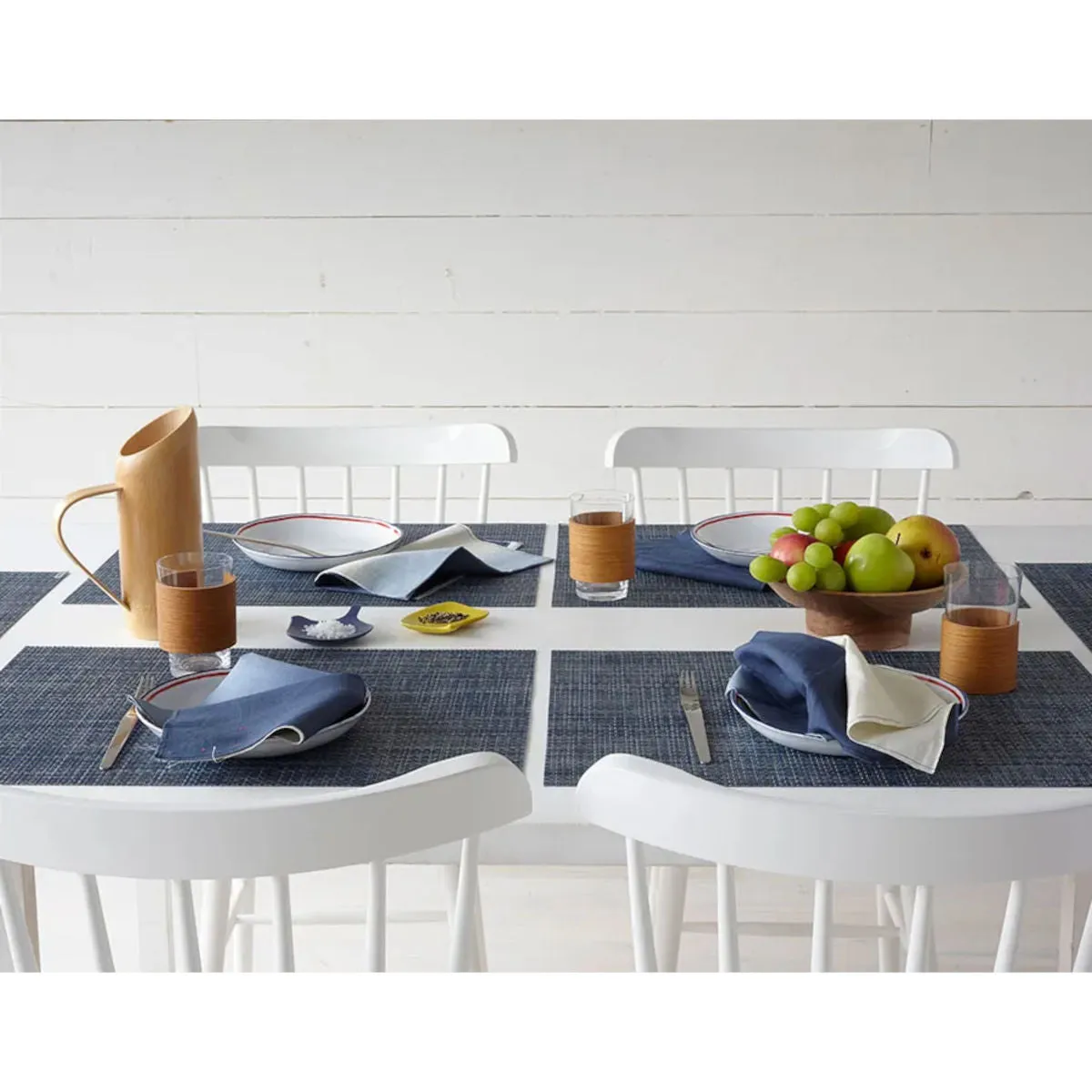 Chilewich Basketweave Placemat Denim 36cm x 48cm