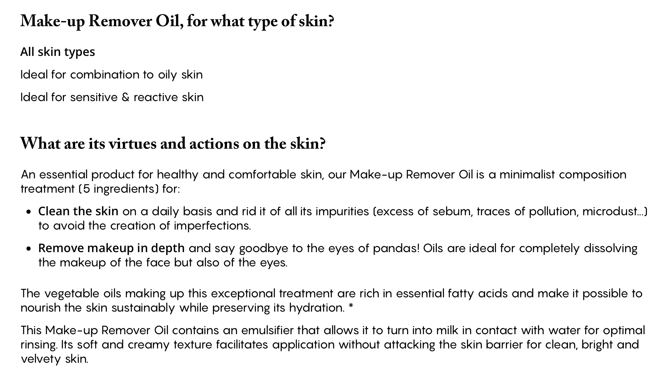 Cleansing Oil