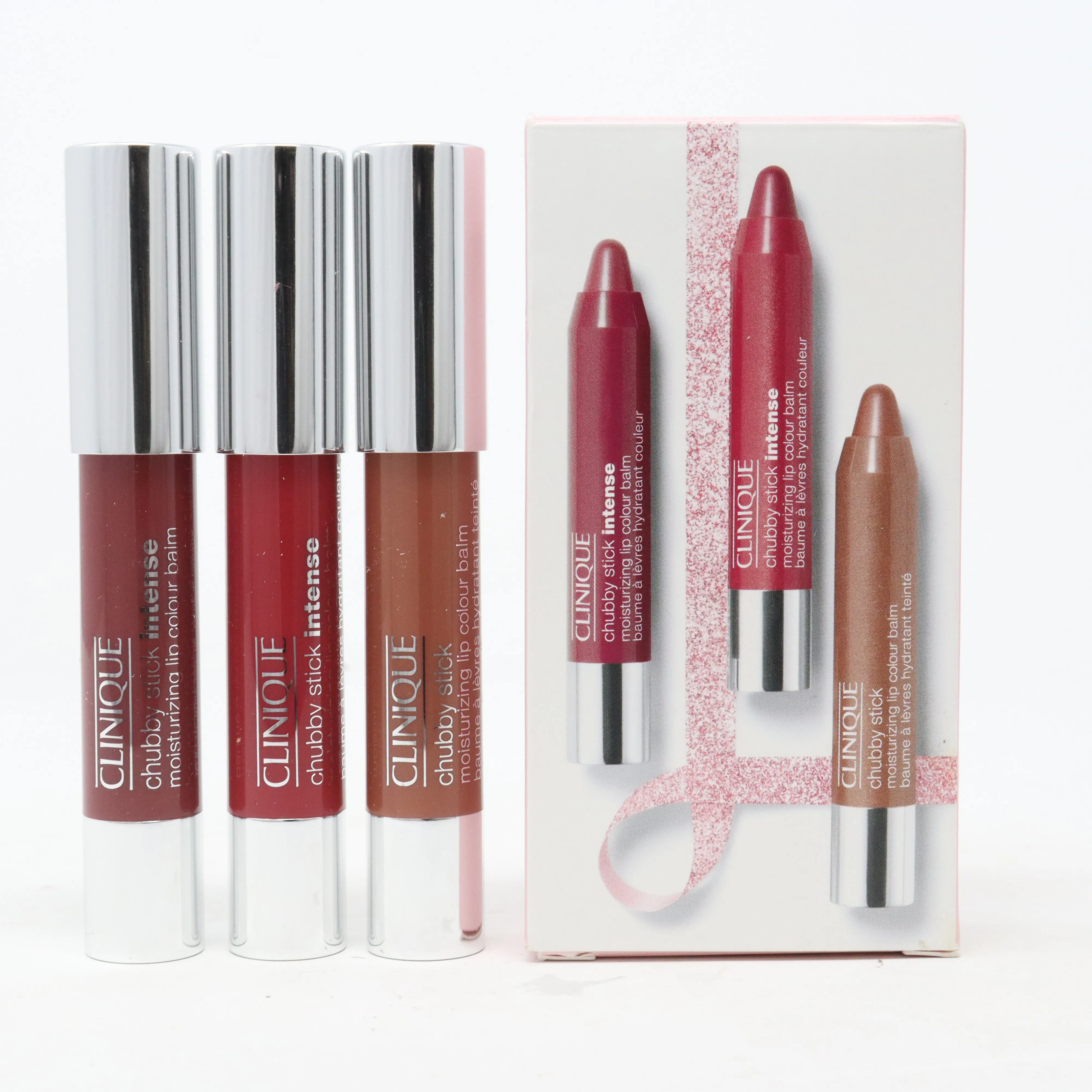 Clinique Chubby Colour 3 Pcs Set  / New With Box